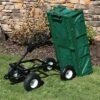 Sunnydaze Decor Sunnydaze Outdoor Lawn and Garden Heavy-Duty Steel Dump Cart with Removable Sides and Weather-Resistant Polyester Liner - Green 2 Sunnydaze Decor Sunnydaze Outdoor Lawn and Garden Heavy-Duty Steel Dump Cart with Removable Sides and Weather-Resistant Polyester Liner - Green -Garden Haven Store unnamed file 1010