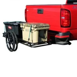 Uriah Products UH500300 2 in 1 Push Cart and Cargo Hitch Attachment Carrier Rack with Reflectors for Trailer, Truck, or Car Mount Basket Storage -Garden Haven Store unnamed file 1070