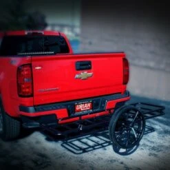 Uriah Products UH500300 2 in 1 Push Cart and Cargo Hitch Attachment Carrier Rack with Reflectors for Trailer, Truck, or Car Mount Basket Storage -Garden Haven Store unnamed file 1071