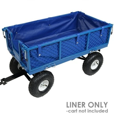 Sunnydaze Decor Sunnydaze Outdoor Lawn and Garden Weather-Resistant Heavy-Duty Polyester Utility Wagon Cart Protective Liner - Blue 7 Sunnydaze Decor Sunnydaze Outdoor Lawn and Garden Weather-Resistant Heavy-Duty Polyester Utility Wagon Cart Protective Liner - Blue - Image 5