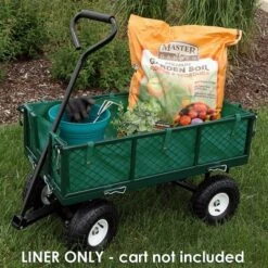 Sunnydaze Decor Sunnydaze Outdoor Lawn and Garden Weather-Resistant Heavy-Duty Polyester Utility Wagon Cart Protective Liner - Green