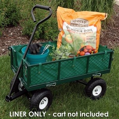 Sunnydaze Decor Sunnydaze Outdoor Lawn and Garden Weather-Resistant Heavy-Duty Polyester Utility Wagon Cart Protective Liner - Green 3 Sunnydaze Decor Sunnydaze Outdoor Lawn and Garden Weather-Resistant Heavy-Duty Polyester Utility Wagon Cart Protective Liner - Green