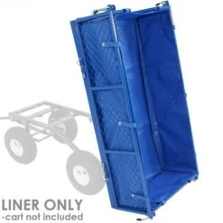Sunnydaze Decor Sunnydaze Outdoor Lawn and Garden Weather-Resistant Heavy-Duty Polyester Utility Dump Cart Protective Liner - Blue -Garden Haven Store unnamed file 1105