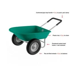 Nature Spring 2-Wheeled Garden Wheelbarrow for Residential DIY Landscaping, Lawn Care, and Remodeling 10 Nature Spring 2-Wheeled Garden Wheelbarrow for Residential DIY Landscaping, Lawn Care, and Remodeling -Garden Haven Store unnamed file 1117