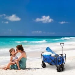 Nature Spring All-Terrain Heavy-Duty Collapsible Utility Wagon With Telescopic Handle -Garden Haven Store unnamed file 1133