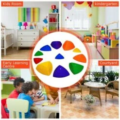 Costway 11pcs Kids Balance Stepping Stones w/ Non-Slip Bottom Indoor & Outdoor Toy -Garden Haven Store unnamed file 1188