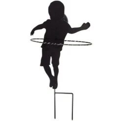 The Lakeside Collection Lakeside Solar Lighted Silhouette Kid Garden Stake with Multiple Functions -Garden Haven Store unnamed file 1217