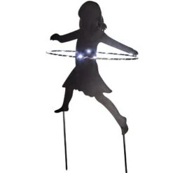 The Lakeside Collection Lakeside Solar Lighted Silhouette Kid Garden Stake with Multiple Functions -Garden Haven Store unnamed file 1219