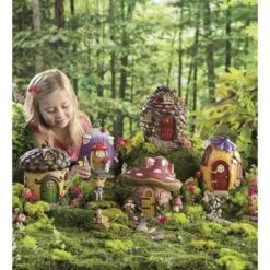 HearthSong Fairy Village Set with Five Decorative Resin Houses and 10 Nature-Themed Fairies -Garden Haven Store unnamed file 1232