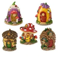 HearthSong Fairy Village Set with Five Decorative Resin Houses and 10 Nature-Themed Fairies -Garden Haven Store unnamed file 1233