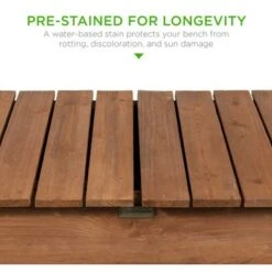 Best Choice Products Wood Garden Potting Bench Workstation Table w/ Sliding Tabletop, 4 Locking Wheels, Dry Sink - Brown -Garden Haven Store unnamed file 1283