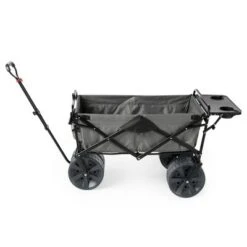 Mac Sports Heavy Duty Steel Frame Collapsible Folding 150-Lb Capacity Outdoor Beach Garden Utility Wagon Cart with 4 All Terrain Wheels & Table, Grey -Garden Haven Store unnamed file 13