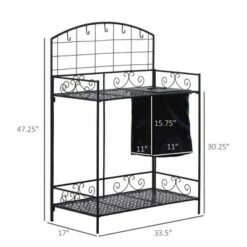 Outsunny Outdoor Folding Metal Potting Bench Work Table with Large Build-In Bag with Cover 5 Hanging Hooks & Shelf 12 Outsunny Outdoor Folding Metal Potting Bench Work Table with Large Build-In Bag with Cover 5 Hanging Hooks & Shelf -Garden Haven Store unnamed file 1351