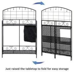 Outsunny Outdoor Folding Metal Potting Bench Work Table with Large Build-In Bag with Cover 5 Hanging Hooks & Shelf 13 Outsunny Outdoor Folding Metal Potting Bench Work Table with Large Build-In Bag with Cover 5 Hanging Hooks & Shelf -Garden Haven Store unnamed file 1352