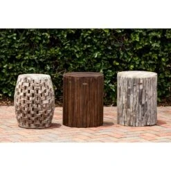 Elyse Round Outdoor Patio Garden Stool - Balkene Home -Garden Haven Store unnamed file 1378
