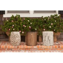 Elyse Round Outdoor Patio Garden Stool - Balkene Home -Garden Haven Store unnamed file 1379