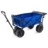 Mac Sports Heavy Duty Steel Frame Collapsible Folding 150-Lb Capacity Outdoor Beach Garden Utility Wagon Cart with 4 All Terrain Wheels & Table, Blue 1 Mac Sports Heavy Duty Steel Frame Collapsible Folding 150-Lb Capacity Outdoor Beach Garden Utility Wagon Cart with 4 All Terrain Wheels & Table, Blue -Garden Haven Store unnamed file 138