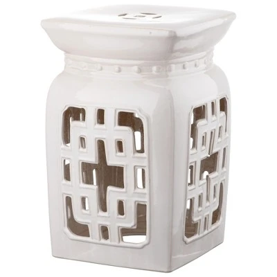 Sueca Garden Stool - Safavieh Cream 5 Sueca Garden Stool - Safavieh Cream - Image 3