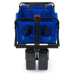 Mac Sports Heavy Duty Steel Frame Collapsible Folding 150-Lb Capacity Outdoor Beach Garden Utility Wagon Cart with 4 All Terrain Wheels & Table, Blue -Garden Haven Store unnamed file 139