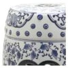 Bayonne Garden Stool - Blue/White - Safavieh -Garden Haven Store unnamed file 1396