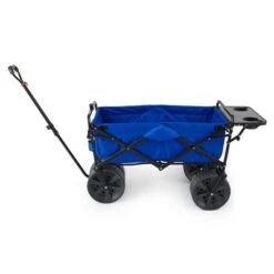 Mac Sports Heavy Duty Steel Frame Collapsible Folding 150-Lb Capacity Outdoor Beach Garden Utility Wagon Cart with 4 All Terrain Wheels & Table, Blue -Garden Haven Store unnamed file 140