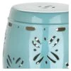 Alzira Garden Stool - Blue - Safavieh -Garden Haven Store unnamed file 1447