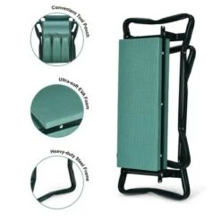 Costway Folding Garden Kneeler and Seat Bench w/2 Bonus Tool Pouches & EVA Foam Pad -Garden Haven Store unnamed file 1459