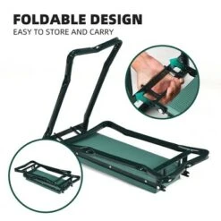 Costway Folding Garden Kneeler and Seat Bench w/2 Bonus Tool Pouches & EVA Foam Pad -Garden Haven Store unnamed file 1460