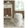 Flower Drum Garden Stool - White - Safavieh -Garden Haven Store unnamed file 1467