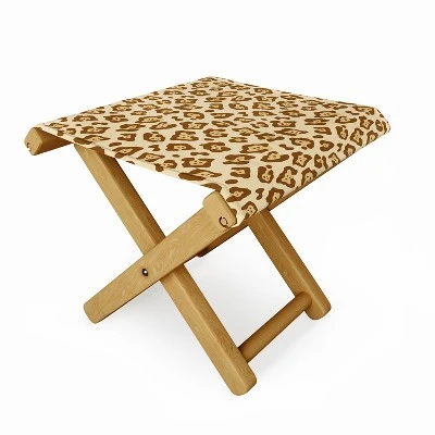 Avenie Jaguar Print Folding Stool - Deny Designs 3 Avenie Jaguar Print Folding Stool - Deny Designs