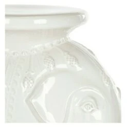Elephant Garden Stool - White - Safavieh -Garden Haven Store unnamed file 1502