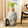 Blooming Tree Garden Stool - White - Safavieh -Garden Haven Store unnamed file 1529