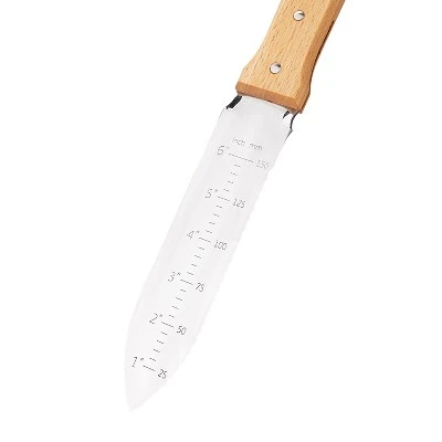NISAKU NJP650 The Original HORI HORI NAMIBAGATA Japanese Stainless Steel Weeding Knife, 7.25-Inch Blade - #1 Best Seller 5 NISAKU NJP650 The Original HORI HORI NAMIBAGATA Japanese Stainless Steel Weeding Knife, 7.25-Inch Blade - #1 Best Seller - Image 3