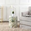 Forla Garden Stool - White/Yellow - Safavieh -Garden Haven Store unnamed file 1545