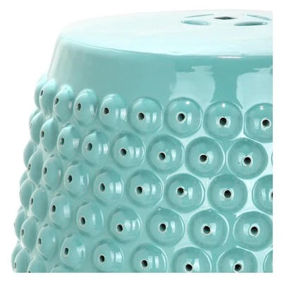 Maddalena Garden Stool - Blue - Safavieh 4 Maddalena Garden Stool - Blue - Safavieh - Image 2