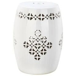 Aveiro Garden Stool - Safavieh White 8 Aveiro Garden Stool - Safavieh White -Garden Haven Store unnamed file 1583