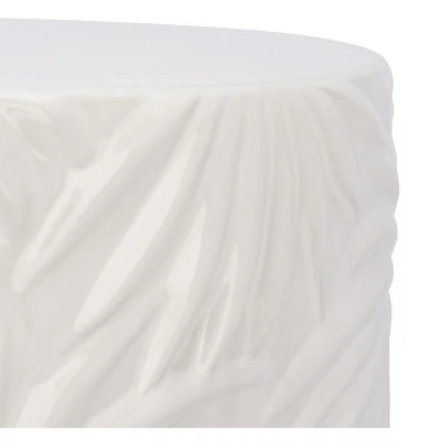Kesha Garden Stool - Ivory - Safavieh 5 Kesha Garden Stool - Ivory - Safavieh - Image 3