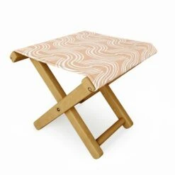 Heather Dutton Wander Desert Clay Folding Stool - Deny Designs