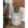 Olivia & May 15"x17" Fiber Clay Patio Garden Stool - Light Gray - Olivia & May 1 Olivia & May 15"x17" Fiber Clay Patio Garden Stool - Light Gray - Olivia & May -Garden Haven Store unnamed file 1596