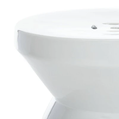 Larsa Garden Stool - White - Safavieh 5 Larsa Garden Stool - White - Safavieh - Image 3