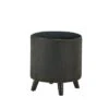 Stool, Cylinder Polyester Sequin Silver - Olivia & May -Garden Haven Store unnamed file 1622
