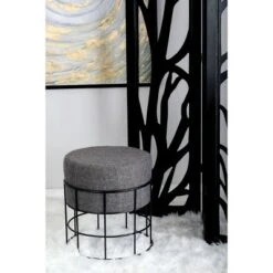 Olivia & May Metal Fabric Patio Garden Stool - Olivia & May -Garden Haven Store unnamed file 1651