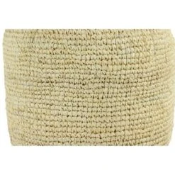 Olivia & May Accent Stool, Round Teak and Fabric White Finish - Olivia & May -Garden Haven Store unnamed file 1658