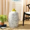 Flower & Vine Garden Stool - White - Safavieh 2 Flower & Vine Garden Stool - White - Safavieh -Garden Haven Store unnamed file 1662