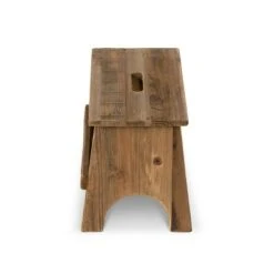 Park Hill Collection Wooden Rectangular Garden Stool -Garden Haven Store unnamed file 1687