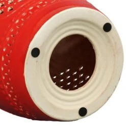 Sunnydaze Decor Sunnydaze Marrakesh Lattice Ceramic Decorative Garden Stool - 17.75" - Red -Garden Haven Store unnamed file 1709