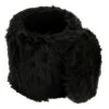 Olivia & May Storage Stool, Faux Fur Black - Olivia & May -Garden Haven Store unnamed file 1712