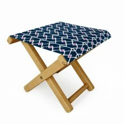 Heather Dutton Annika Diamond Orchid Folding Stool - Deny Designs
