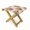 Marta Barragan Camarasa Flamingos Pattern with Cactus Folding Stool - Deny Designs -Garden Haven Store unnamed file 1734