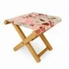 Marta Barragan Camarasa Terrazzo of Dots and Plants Folding Stool - Deny Designs